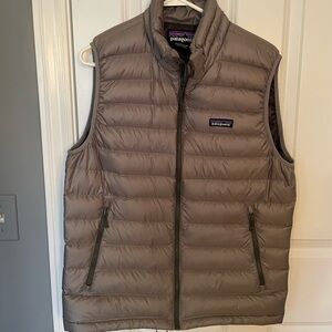 Gray Patagonia down vest